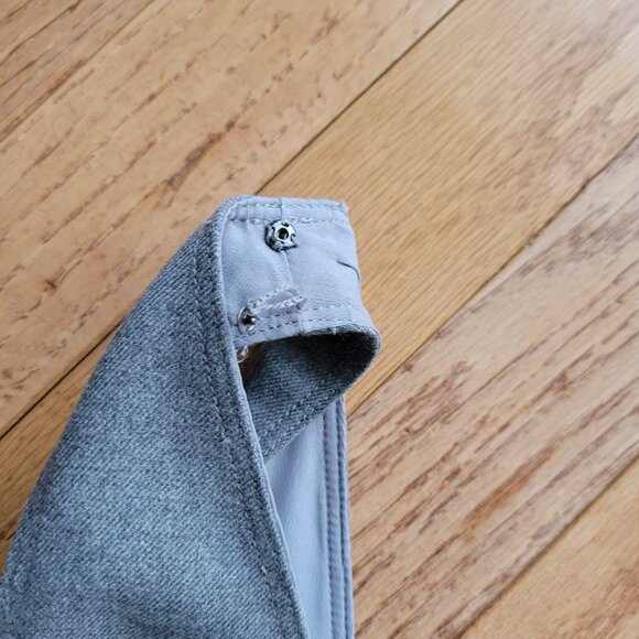 Banana Republic Gray Sleeveless Pencil Sheath Dress V Neck 2 - Picture 9 of 16